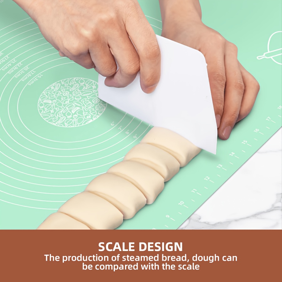 1pc Multi-Purpose Large Silicone Kneading Mat, Reusable, with Precise Circular Measurement Scale, Non-Slip Bottom Firmly Adheres to Countertops, Stays in Place While Kneading, Resists Flour Sticking, Suitable for Making Dumplings, Steamed Buns - Image 7