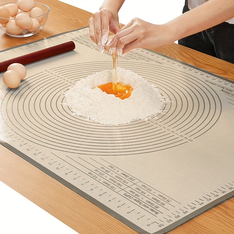 36X24 Inch Silicone Baking Mat, Non-Stick Baking Surface, Suitable for Dough Mat, Pastry Board, Dough Rolling Mat, Kneading Board, Pie Crust Mat, Candy Mat, Pasta/Pizza Mat, Kitchen Countertop Mat