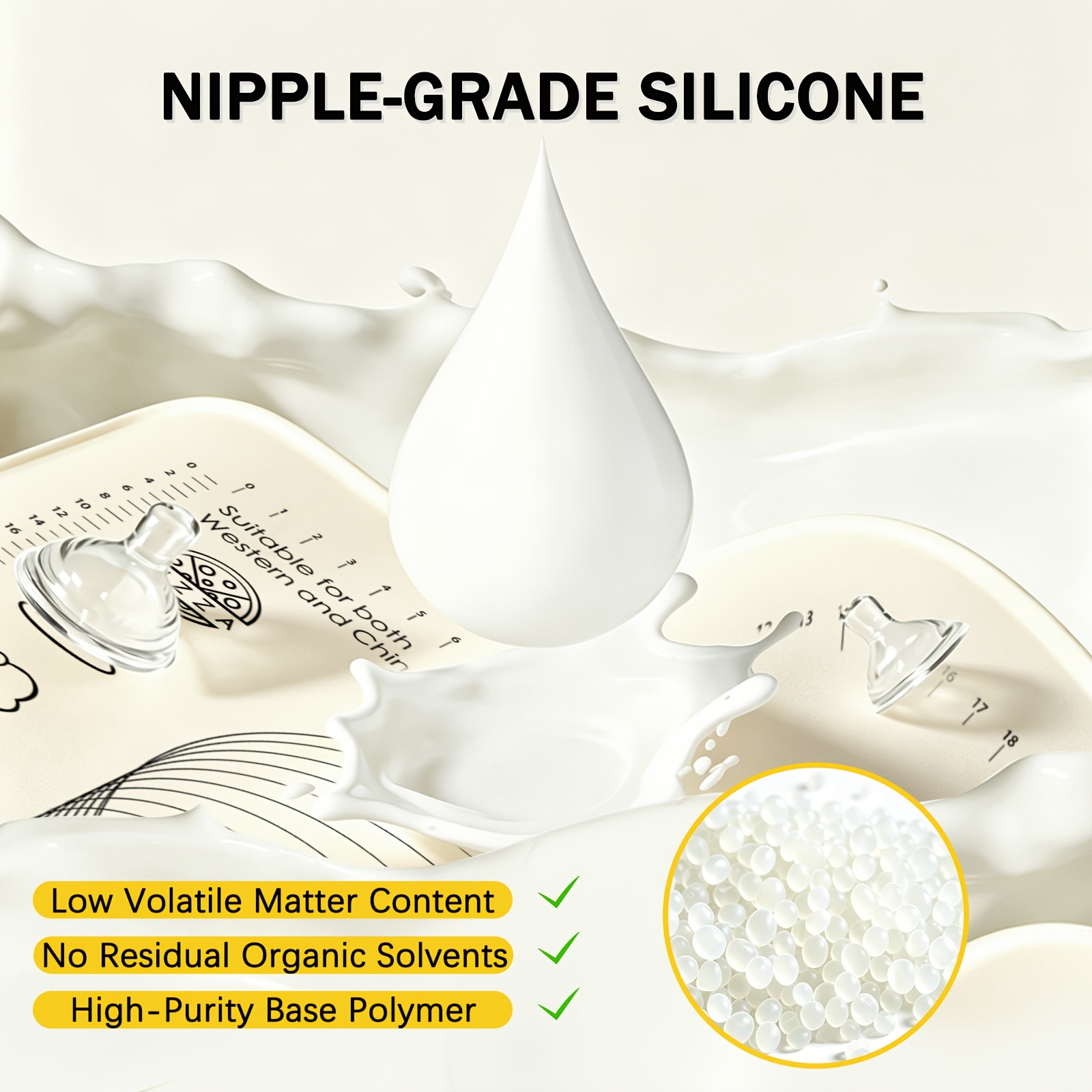 Extra-Thick Silicone Pastry Mat, Non-slip Silicone Baking Mat, Reusable Dough Rolling Mats with Measurements, Perfect for Baking, Pizza & Cake Dough, Odor-Free with Natural Dye, Silicone Mat for Dough, Baking Mat Extra Thick, Dough Mat - Image 5