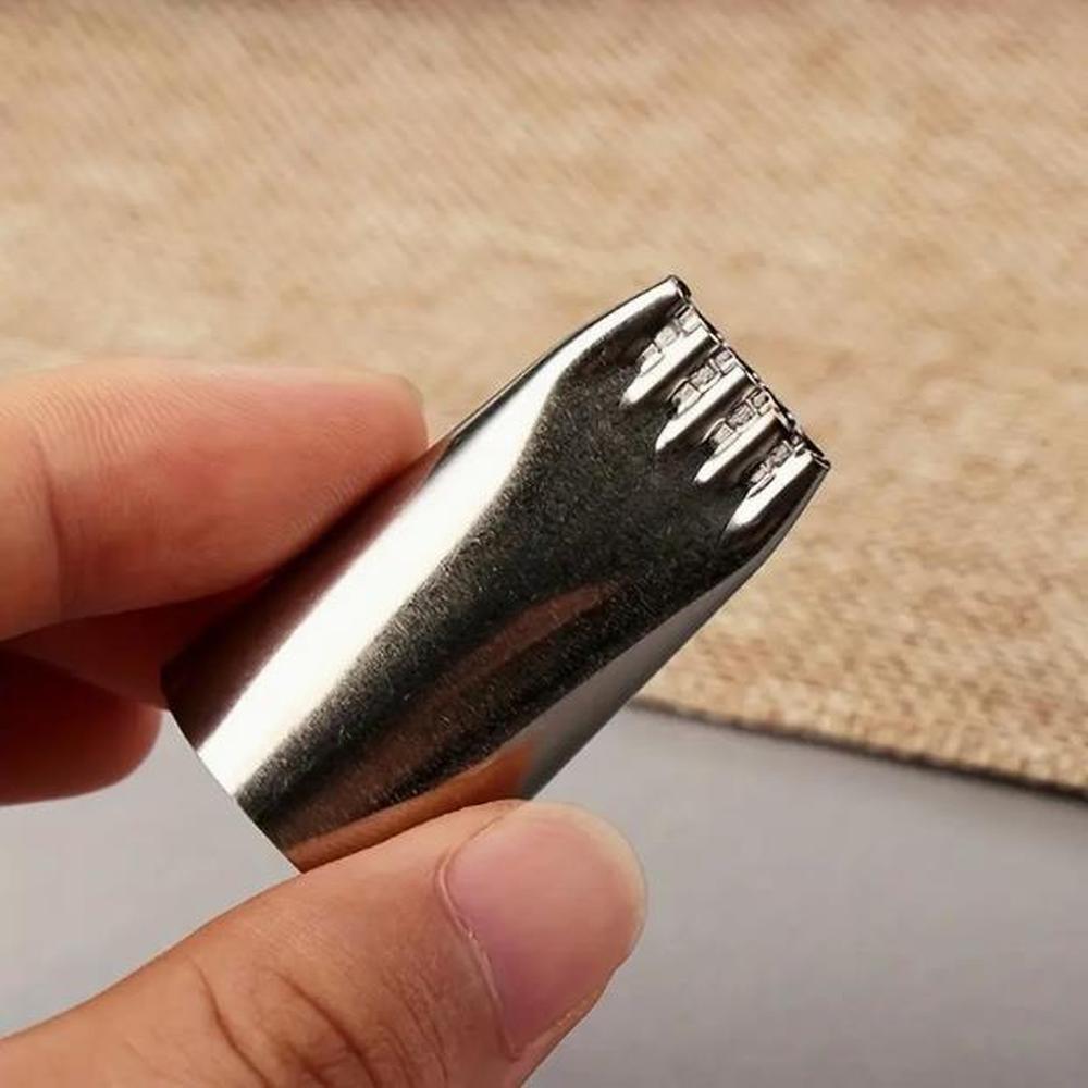 1pc, Cake Cream Decoration Piping Nozzle, Line Pulling Stainless Steel Piping Tip, Baking Tool, Kitchen Gadget - Image 4