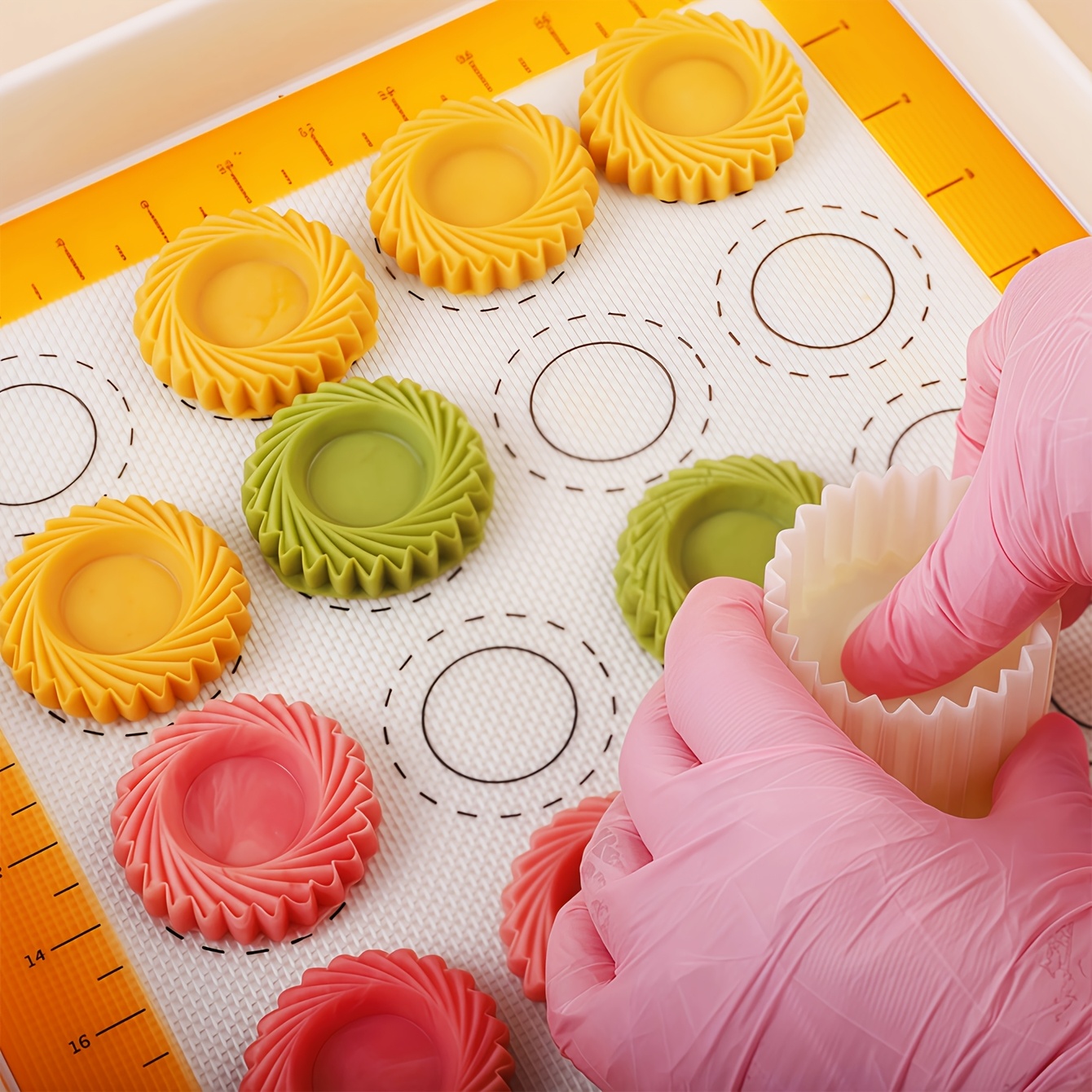 1pc 3D Petal Cookie Cutter, Press-Type Mold for Homemade DIY Jam Butter Filling, Yellow Pear, and Pineapple Pastry Embossing Mold