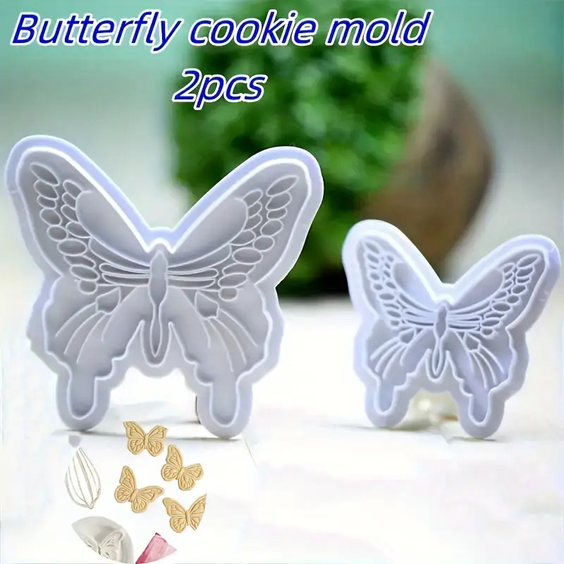 MAMSHIB Recommended Party Dessert Tool, 2pcs Plastic Stamp Cookie Mold, Practical Cooking Helper, Family Bonding Essential, Cookie Stamp, Cookie Cutter, Baking Mold, Family Baking, Home Use - Image 6