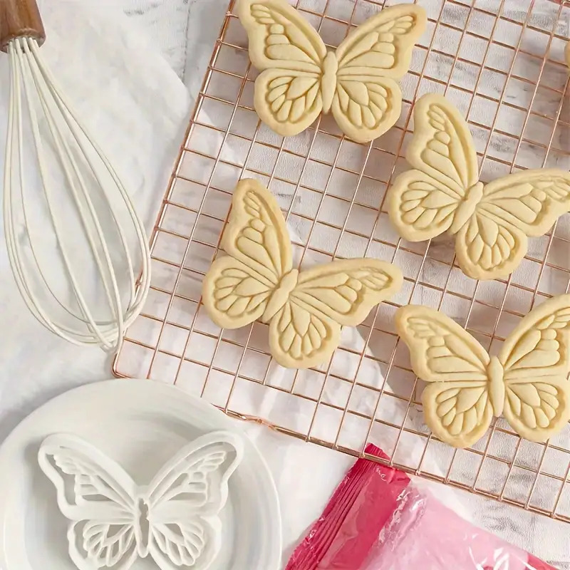 MAMSHIB Recommended Party Dessert Tool, 2pcs Plastic Stamp Cookie Mold, Practical Cooking Helper, Family Bonding Essential, Cookie Stamp, Cookie Cutter, Baking Mold, Family Baking, Home Use - Image 7