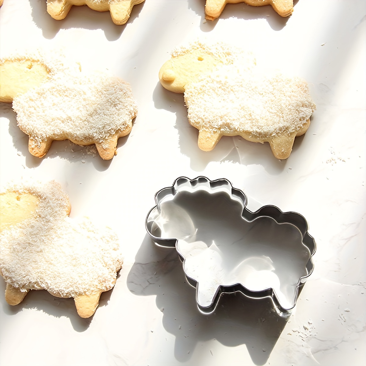 A Cookie Cutter In The Shape Of A Stainless Steel Sheep For DIY