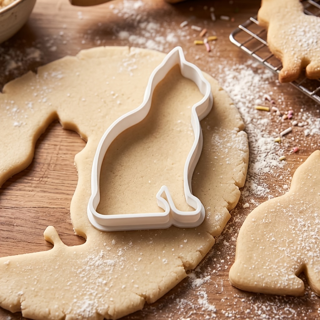 1pc Cat-shaped Cookie Cutter, Cookie Cutter, Practical Fondant Cutter, Cake Decorating Mold, Decorative Baking Supplies, Essential Baking Tool for Parties and Gatherings