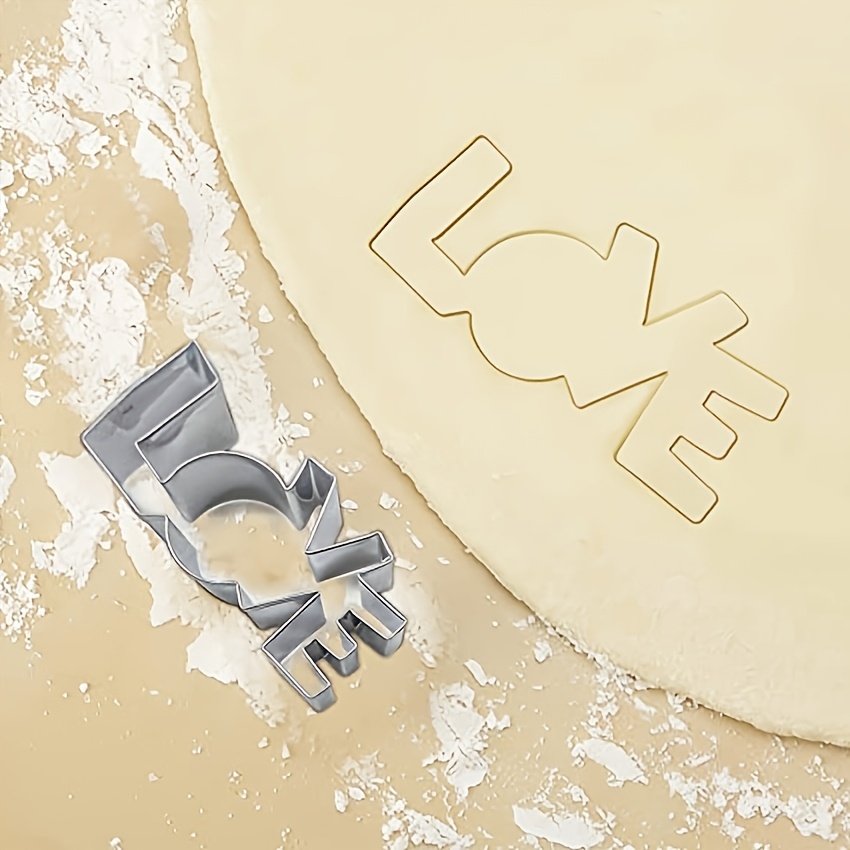 Valentine'S Day LOVE Stainless Steel Cookie Mold Cake Mold 1pc
